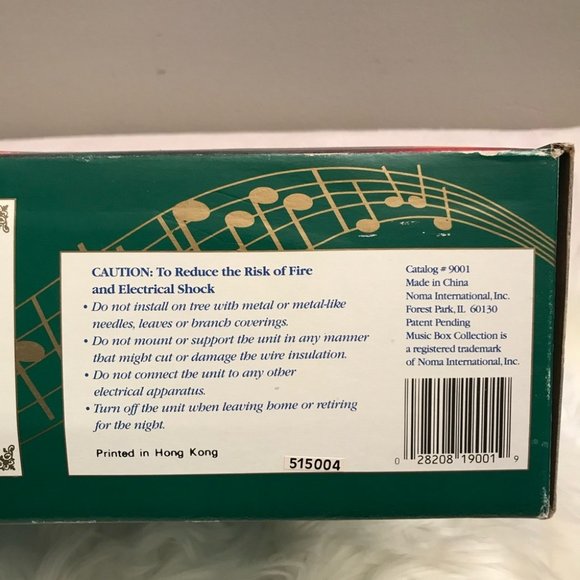 Vintage Noma Music box Christmas Collection plays 18 songs animated. - Picture 14 of 16